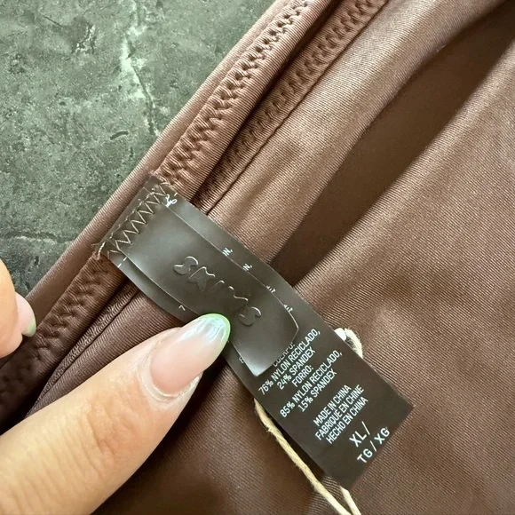 SKIMS Espresso Swimwear Top LIMITED EDITION - Picture 3 of 7